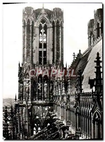 Cartes postales moderne Reims La Cathedrale Notre Dame Tour Sud De La Cathedrale