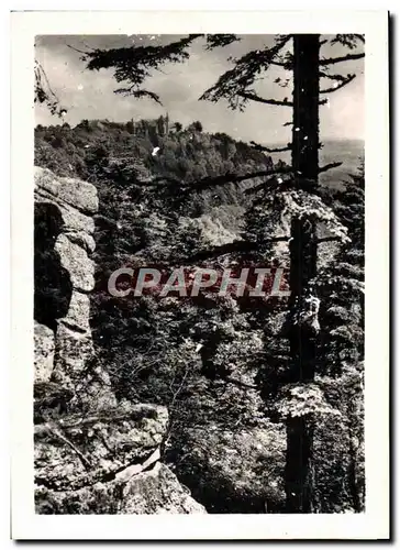 Cartes postales moderne Mont Sainte Odile La Rocher du Panorama avec vue sur le Couvent