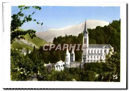 Moderne Karte Lourdes La Basilique