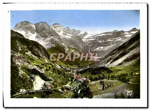 Moderne Karte Gavarnie Vue Generale et le Cirque