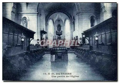 Cartes postales Notre Dame Des Neiges Une Partie de l&#39Eglise