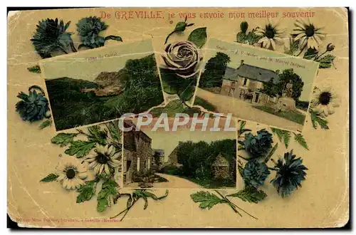 Cartes postales De Greville ie vous envoie mon meilleur souvenir