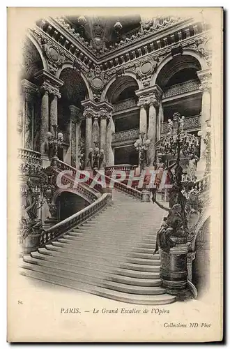 Cartes postales Paris Le Grand Escalier de l&#39Opera