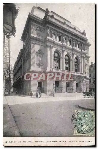 Ansichtskarte AK Paris Le Nouvel Opera comique La Place Boieldieu