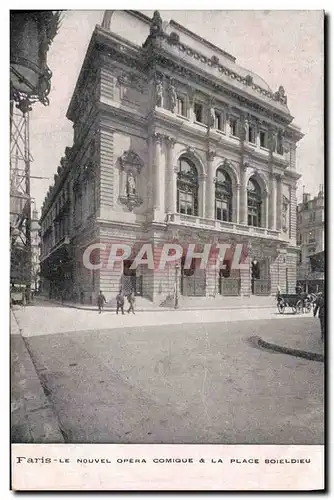 Cartes postales Paris Le Nouvel Opera comique La Place Boieldieu