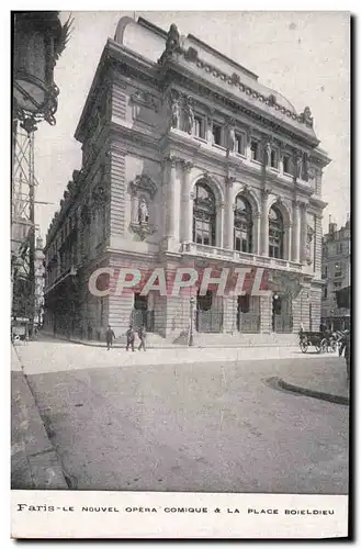 Cartes postales Paris Le Nouvel Opera comique La Place Boieldieu