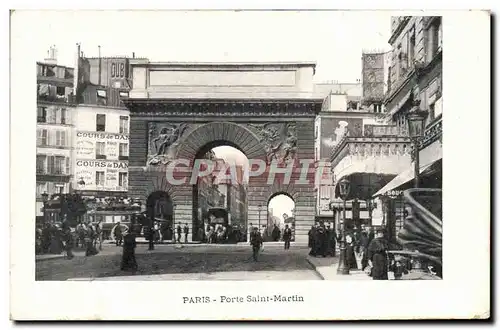 Cartes postales Paris Porte Saint Martin