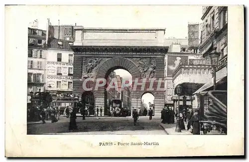 Cartes postales Paris Porte Saint Martin