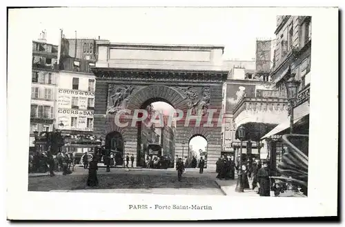 Cartes postales Paris Porte Saint Martin