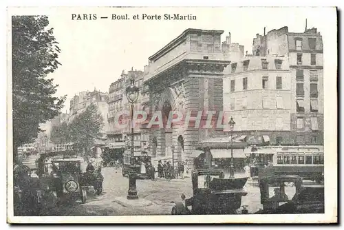 Ansichtskarte AK Paris Boul Et Porte St Martin