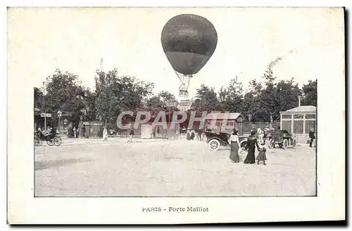 Cartes postales Paris Porte Maillot Ballon Mongolfiere