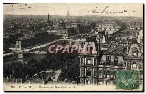 Ansichtskarte AK Paris Panorama Des Huit Ponts