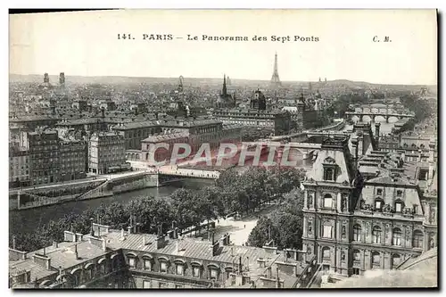 Cartes postales Paris Le Panorama Des Sept Ponts