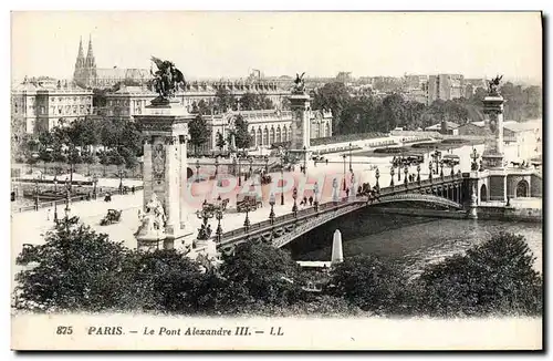 Cartes postales Paris Le Pont Alexandre III