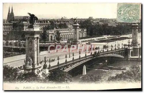 Cartes postales Paris Le Pont Alexandre III