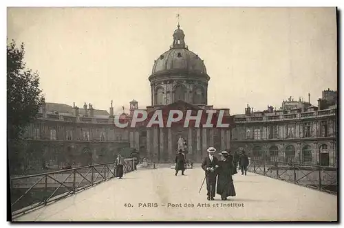 Ansichtskarte AK Paris Pont Des Arts Et Institut