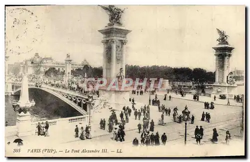 Cartes postales Paris Le Pont Alexandre III