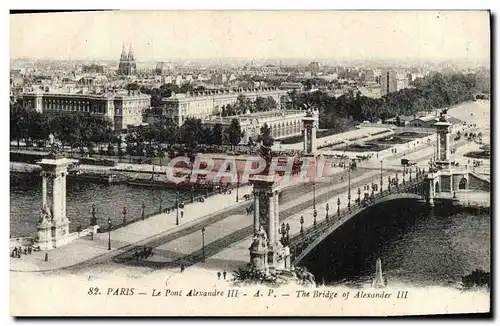 Cartes postales Paris Le Pont Alexandre III