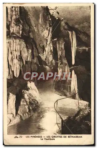 Cartes postales Les Pyrenees Les Grottes de Betharram Le vestibule