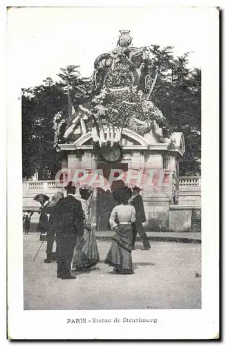 Cartes postales Paris Statue de Strasbourg