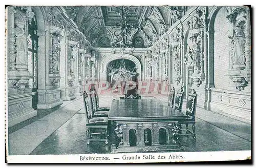 Cartes postales Benedictine Grande Salle des Abbes