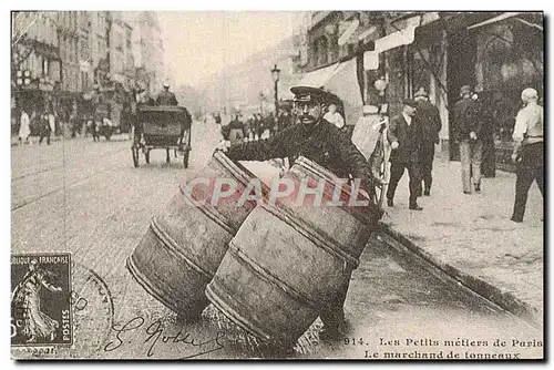 REPRO Les Petits Metiers de Paris Le Marchand de Tonneaux