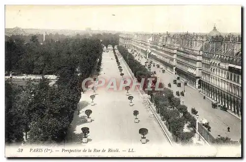 Cartes postales Paris Perspective De La Rue De Rivoli