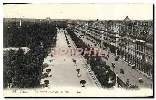 Cartes postales Paris Perspective De La Rue De Rivoli