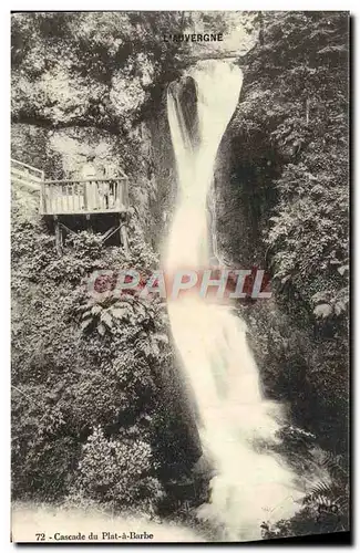 Ansichtskarte AK L&#39Auvergne Cascade Du Plat A Barbe