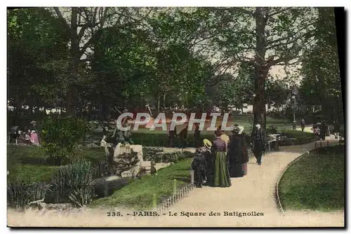 Ansichtskarte AK Paris Le Square Des Batignolles