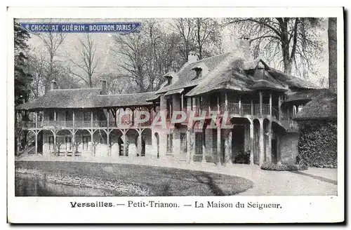 Cartes postales Versailles Petit Trianon La Maison Du Seigneur Publicite Chocolat Boutron Paris