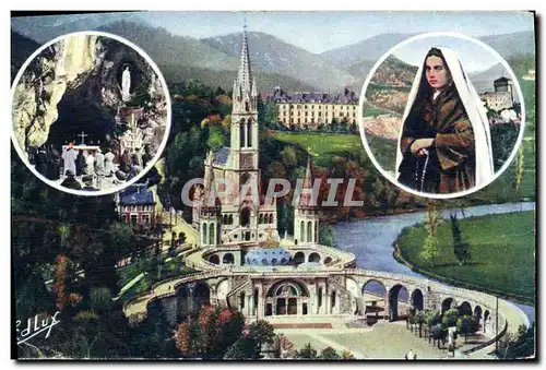 Cartes postales Lourdes La Basilique