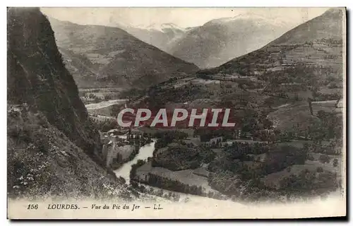 Cartes postales Lourdes Vue Du Pic Du Jer