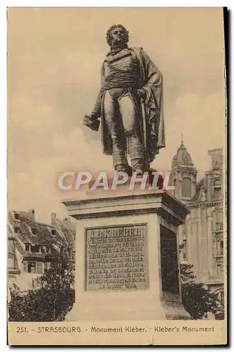 Ansichtskarte AK Starsbourg Monument Kleber