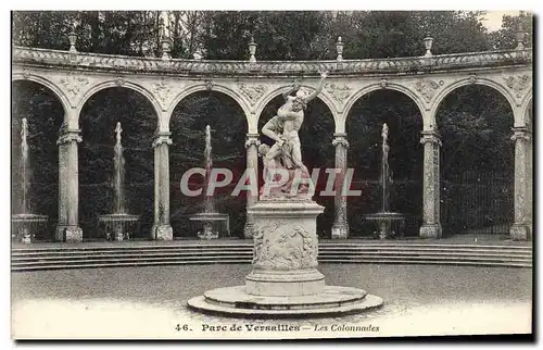 Cartes postales Parc de Versailles Les colonnades