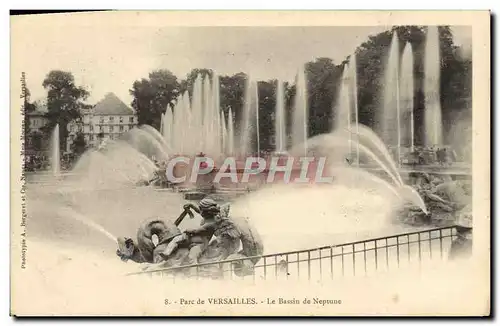 Cartes postales Parc de Versailles Le Bassin De Neptune