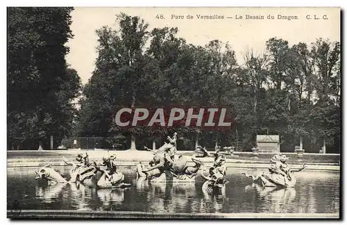 Cartes postales Parc de Versailles Le Bassin De Dragon