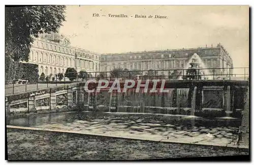 Cartes postales Parc de Versailles Bains de Diane