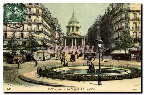 Ansichtskarte AK Paris La Rue Souffiot et le Pantheon