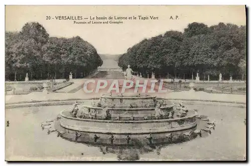 Ansichtskarte AK Versailles Le Bassin de Latone et le Tapis Vert