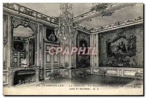 Cartes postales Palais de Versailles Le Chateau La Chambre a Coucher de Louis XV