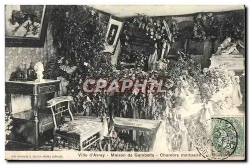 Cartes postales Ville d'Avray Maison de Gambetta Chambre mortuaire