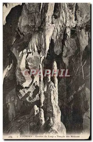 Ansichtskarte AK Lourdes Grottes du Loup Temple des meduses