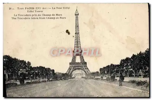 Cartes postales Paris La Tour Eiffel