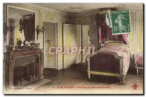 Cartes postales Versailles Petit Trianon Chambre de Marie Antoinette