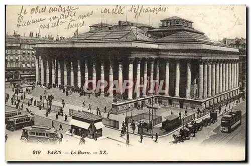 Cartes postales Paris La Bourse