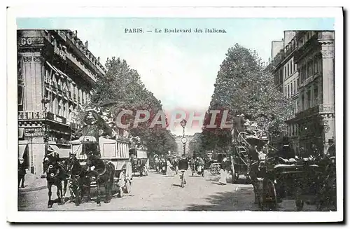 Cartes postales Paris Boulevard des Italiens