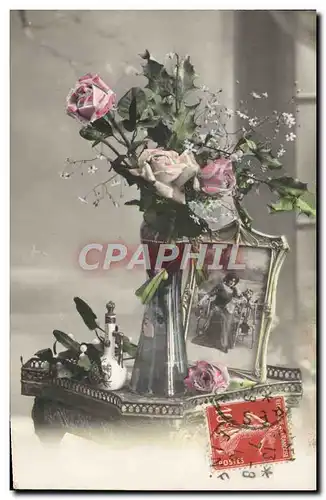 Cartes postales Fantaisie Fleurs