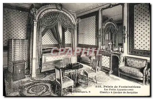 Ansichtskarte AK Palais de Fontainebleau Les Petits Appartements Chambre a coucher de Josephine