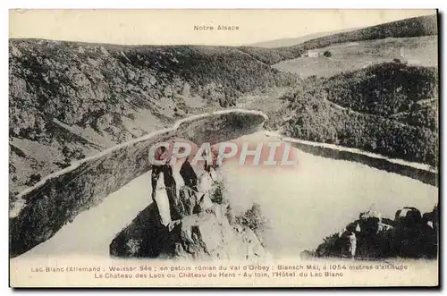 Cartes postales Lac blanc Le chateau des lacs ou chateau de Hans Hotel du lac blanc